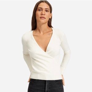 NWT Everlane cashmere wrap sweater